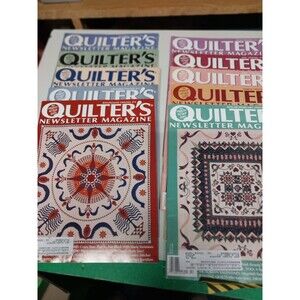 Quilter's Newsletter Magazine 1995 10 Issues Full Year